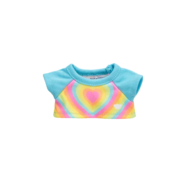 Mini Beans Rainbow Heart Tee - Build-A-Bear Workshop Australia