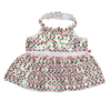 Christmas Pink Green Halter Dress - Build-A-Bear Workshop Australia