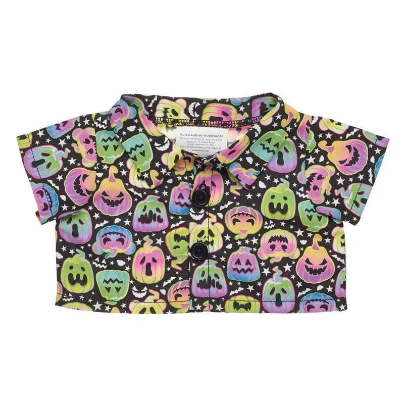 Neon Pumpkin Halloween Shirt 1 Neon Pumpkin Halloween Shirt - Build-A-Bear Workshop Australia