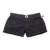 Black Denim Frayed Shorts - Build-A-Bear Workshop Australia