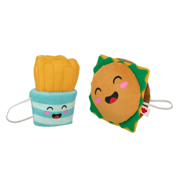 Cheeseburger and Fries Wristie Duo - Build-A-Bear Workshop Australia