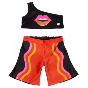 Jade Purple Brown Lip Tee and Pant Set - Build-A-Bear Workshop Australia