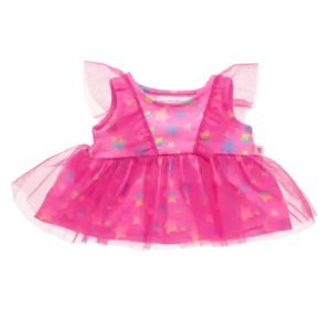 RAINBOW TULLE SLEEVE DRESS