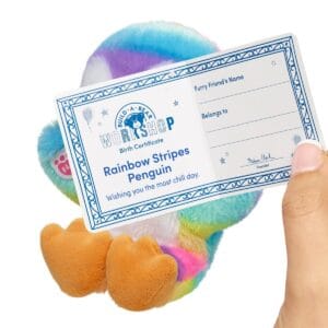 Alternative view of Rainbow Penguin Mini Bean